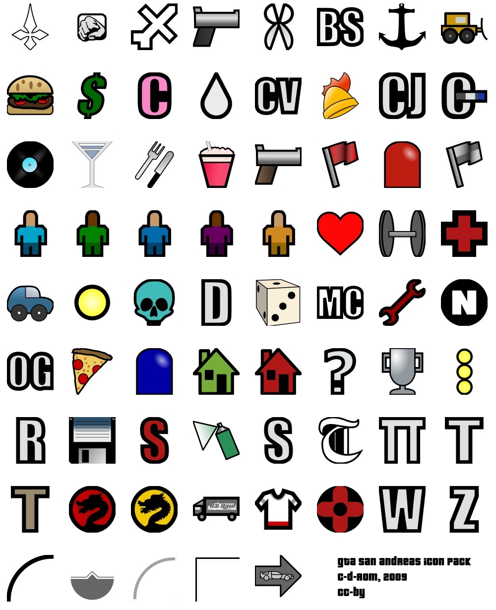 GTAGarage New SA HUD Icons View Screenshot