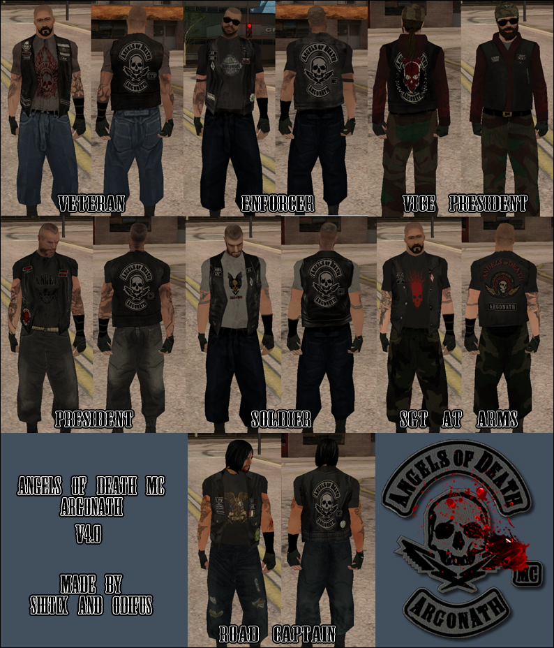 Angels of Death Jacket Pack (GTA IV) -  - Grand Theft Auto  News, Downloads, Community and more