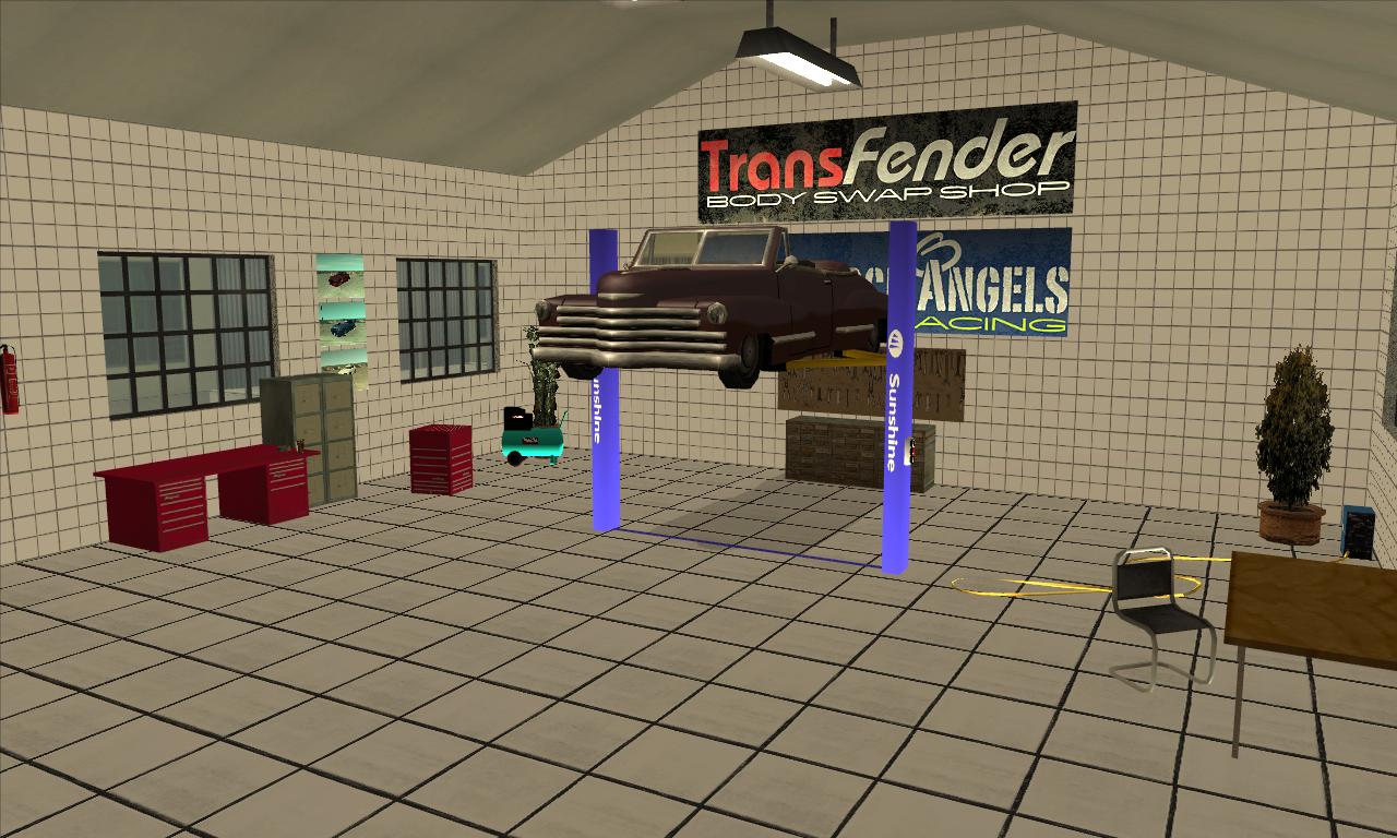 Screenshots of Bence's Garage.