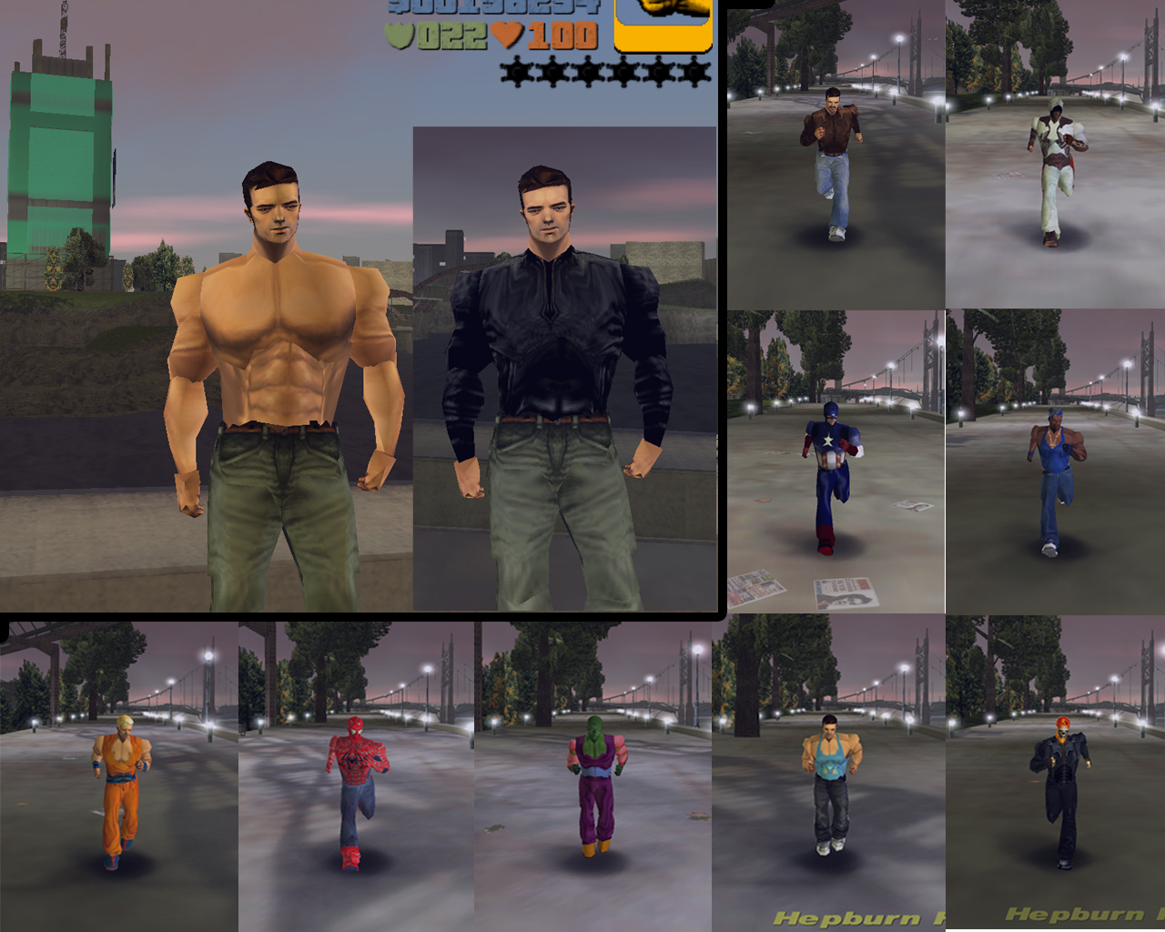 » Claude Shirtless +skins GTA III » View Screenshot