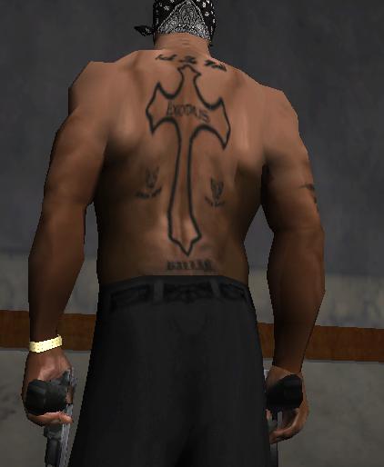 Tupac Body Tattoos Slim body only at Grand Theft Auto: San Andreas Nexus -  Mods and community